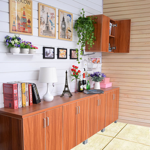 تصنيع سعر الجملة PVC Slatwall لعرض مرآب التخزين