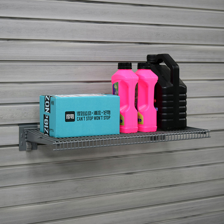 أرفف شاقة PVC Slatwall لعروض المرآب