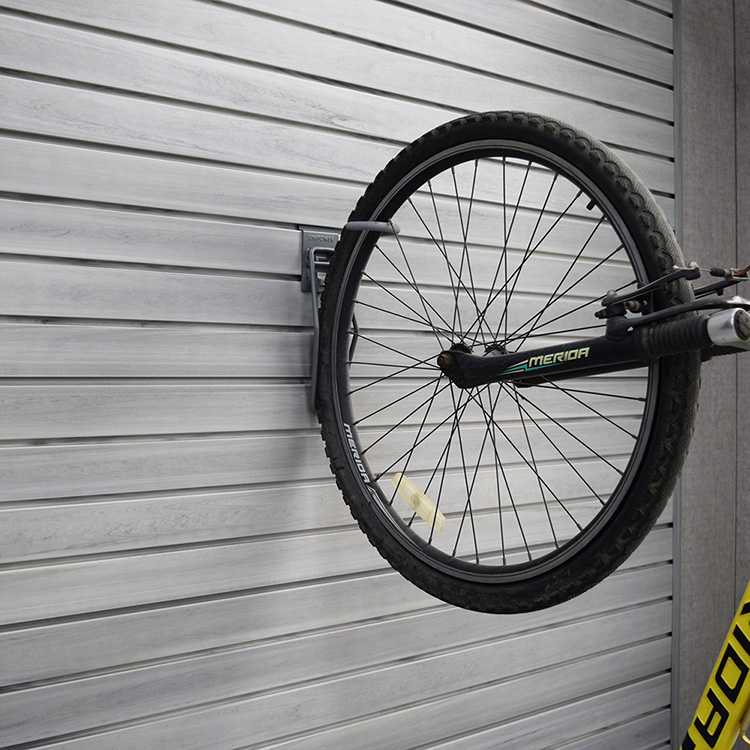 Slatwall دراجة هوك شماعات الملحقات المعدنية خطاف الدراجة طلاء المطاط