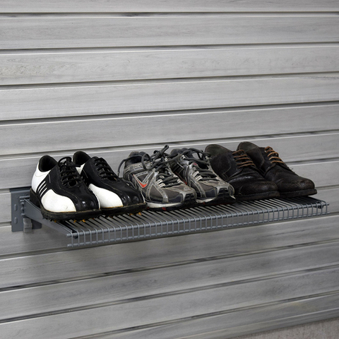 رفوف شبكية سلك معدني متينة لتركيب الجدار